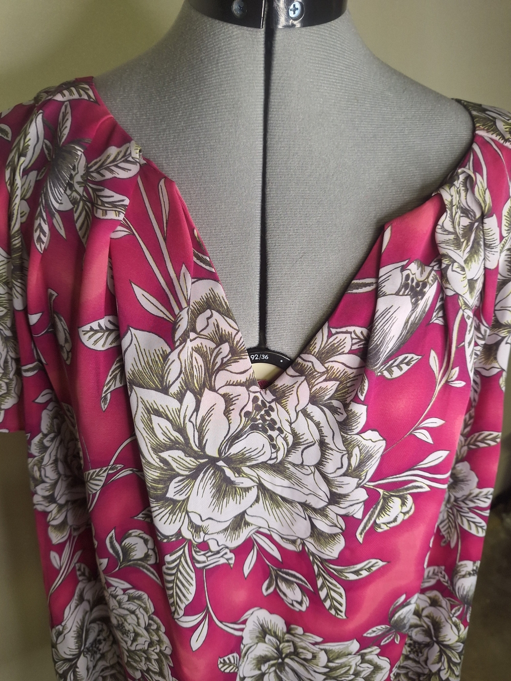 Worthington Pink Floral Print Blouse Size 2X